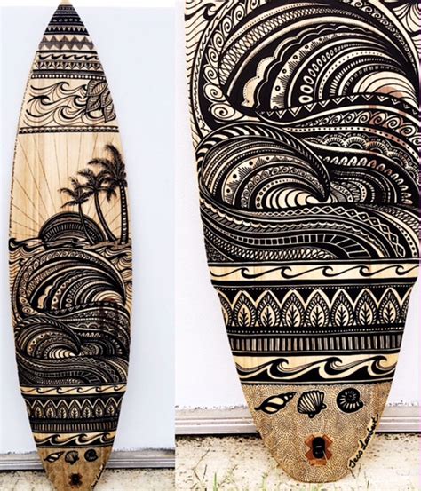 Custom Surfboard Art By Jess Lambert Surfboard Art Surfboards