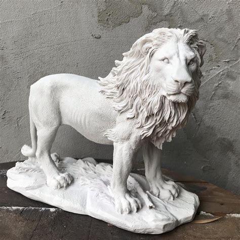 Lion Sculpture Handmade Lion Sculpture Concrete Lion Etsy