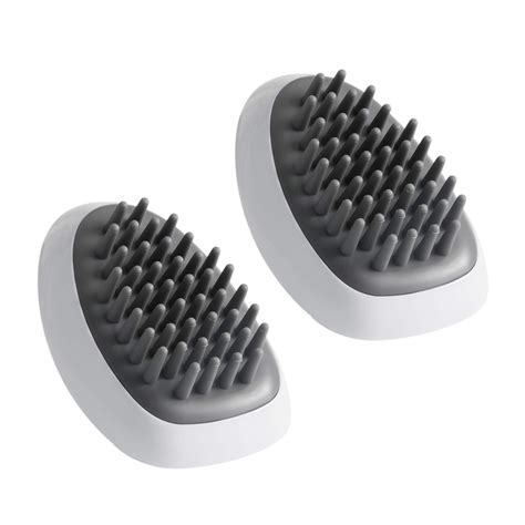 2pcs Massage Hair Brush Soft Rubber Head Scalp Massager Shampoo Shower Brush D Ebay