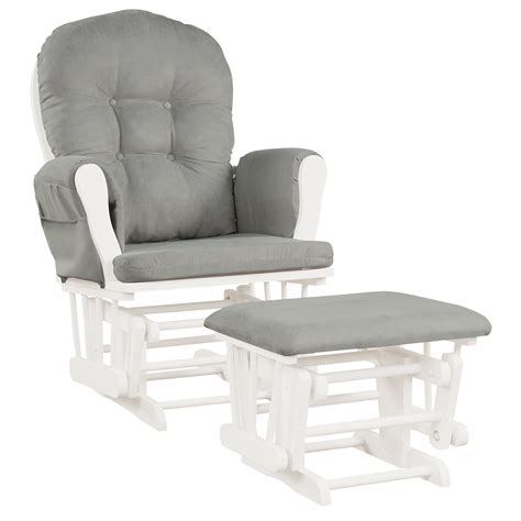 Gymax Baby Nursery Relax Rocker Rocking Chair Glider And Ottoman Set W