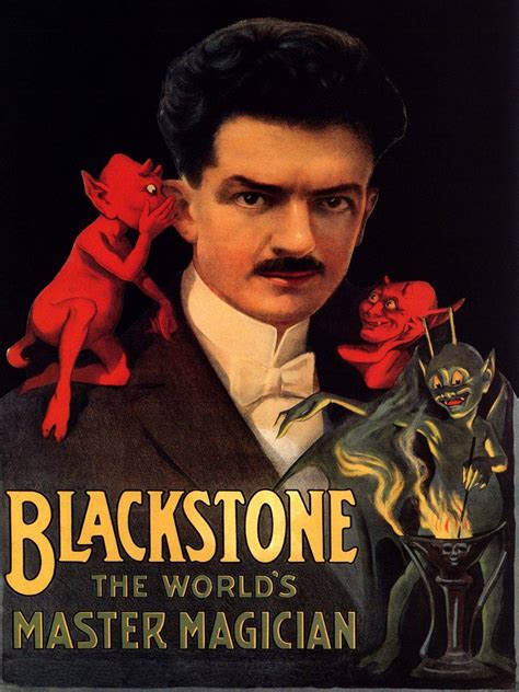 Blackstone The Worlds Master Magician Illusionist Magic Show Vintage Poster Poster Canvas