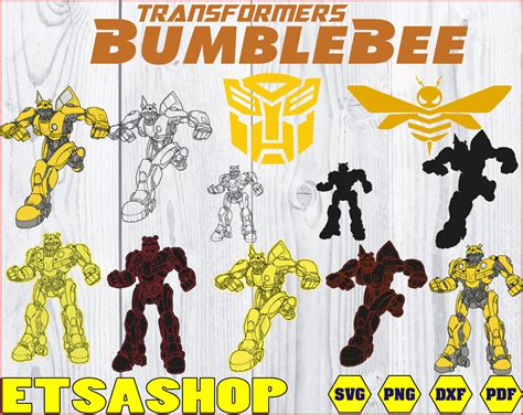 Bumblebee Transformer Svg Bundle Cut Files Bumblebeetransformer Logo