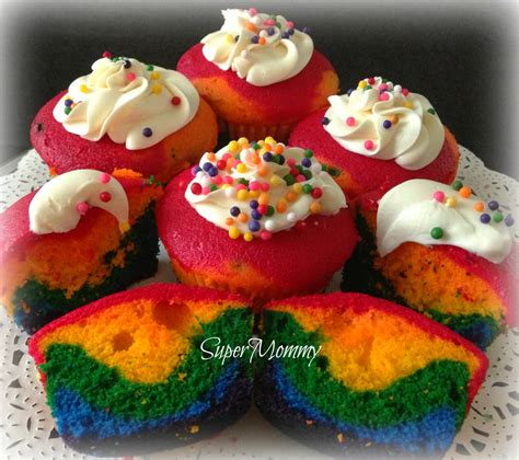 How To Make Rainbow Cupcakes Recipe A Step By Step Video