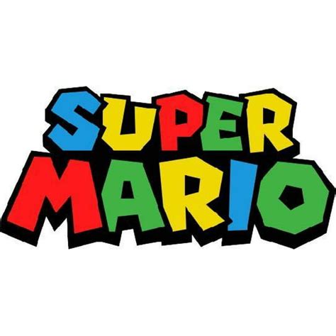 Super Mario Bros Super Mario Logo Pixelated Pose Nintendo Cartoon