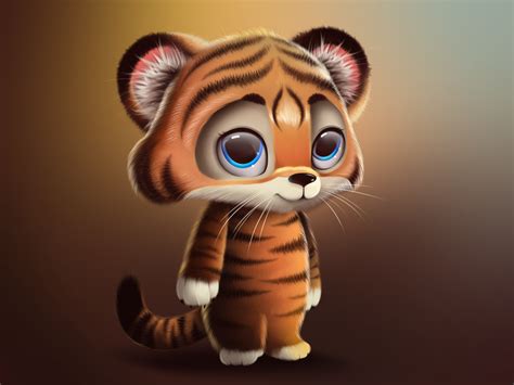 Baby Tiger Nft By Jean Noël Laurent For Qclay On Dribbble