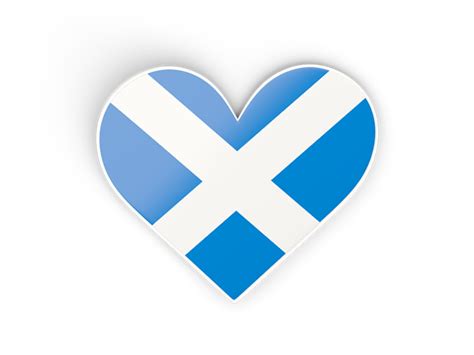 Heart Sticker Illustration Of Flag Of Scotland