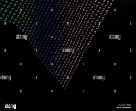 0101 Binary Code On Computer Hi Res Stock Photography And Images Alamy