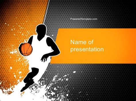 Basketball Man Powerpoint Template