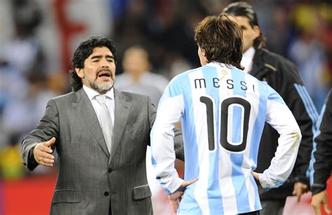 Maradona And Messi