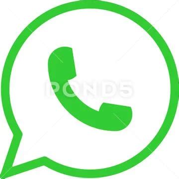 WhatsApp Logo Messenger Icon Realistic Social Media Logotype Whats