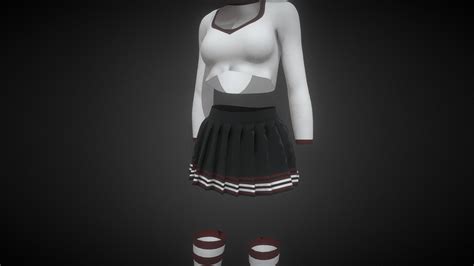 Cheerleader Goth Download Free 3d Model By Androkumura 7aa51ab Sketchfab