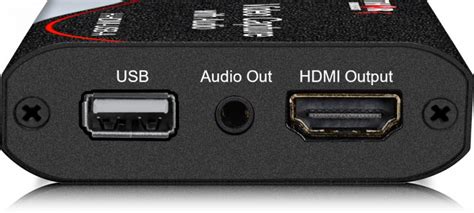 4k hdmi video capture card w 3 5mm audio output mic