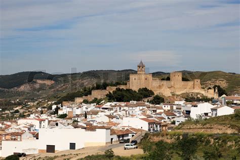 Maurische Burg Alcazaba In Antequera Andalusien Spanien Stock Bild