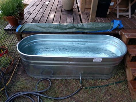Stock tanks can range in size from 100 liters to over 5500 liters (30 to 1500 gallons). Tiny home improvements for summer living