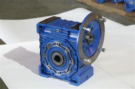 China Nmrv Worm Gearbox With Torque Arm Output Flange Double Input
