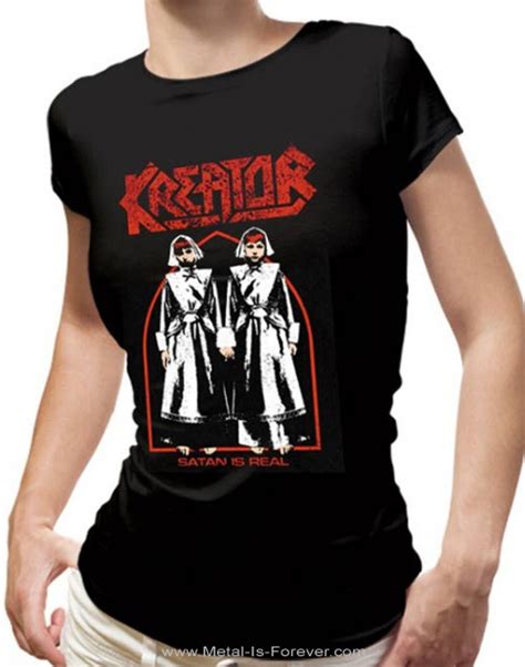 Kreator クリエイター Satan Is Real サタン・イズ・リアル レディースtシャツ｜メタルtシャツ専門店 Metal