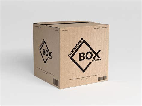 Free Psd Cardboard Box Packaging Mockup Graphic Google Tasty