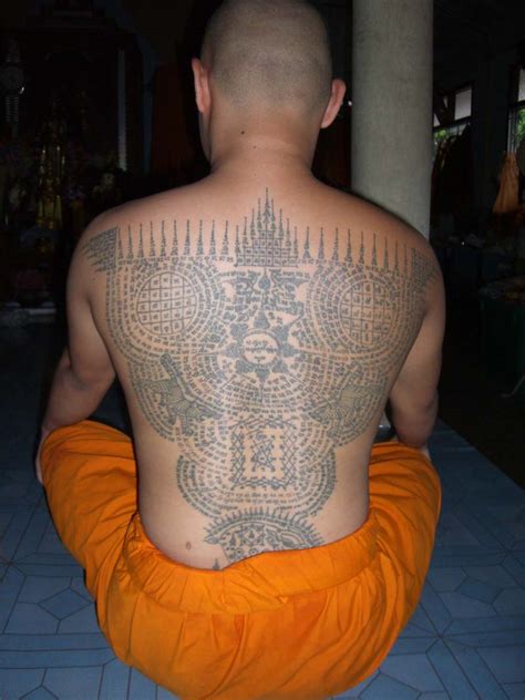Sak Yant Thai Temple Tattoos Sakyant Tattoos Luang Pi Pant Wat Ko Poon