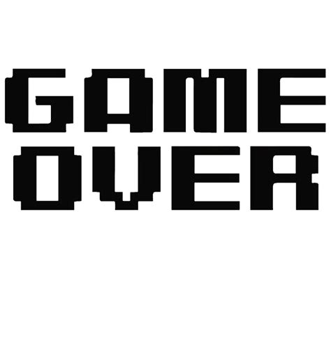 Game Over Png Images Free Download