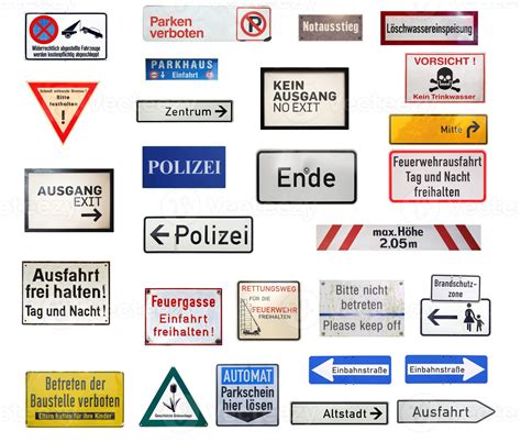 German Traffic Signs Isolated 3278150 Stock Photo At Vecteezy