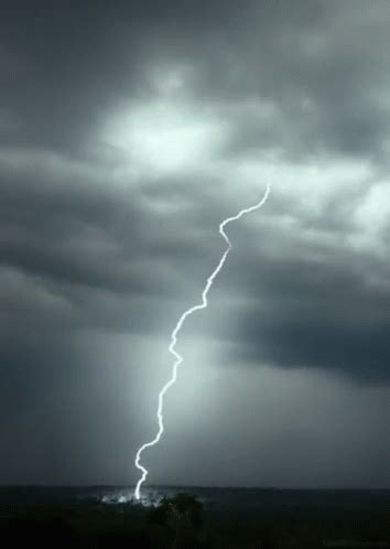 Lightning Nature Storm Thunderstorm Dark Cloud GIF PrimoGIF