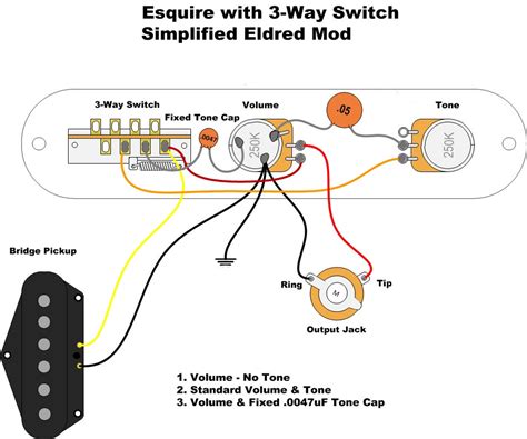 Esquire Eldred Simple Wiring Telecaster Guitar Forum