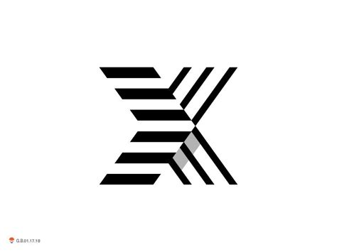 X Single Letter Logo Design Single Letter Logo Font Design Logo