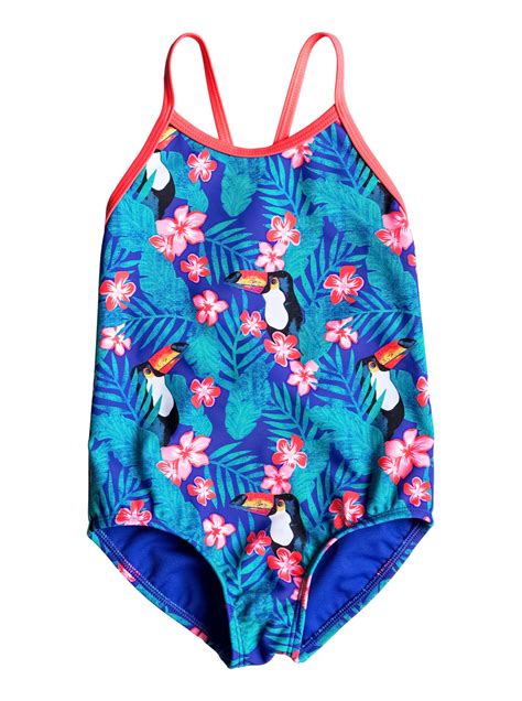 Girls 2 6 Little Tropics One Piece Swimsuit Erlx103013 Roxy