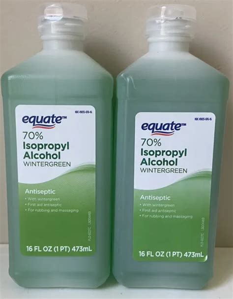 Wintergreen Equate Isopropyl Rubbing Alcohol Xlarge Bottles X