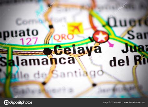 Celaya Mexico Map Stock Photo By ©aliceinwonderland2020 379814386