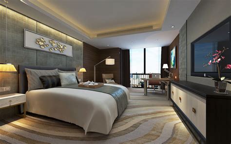 Modern Luxury Hotel Room Design 3d Model Cgtrader
