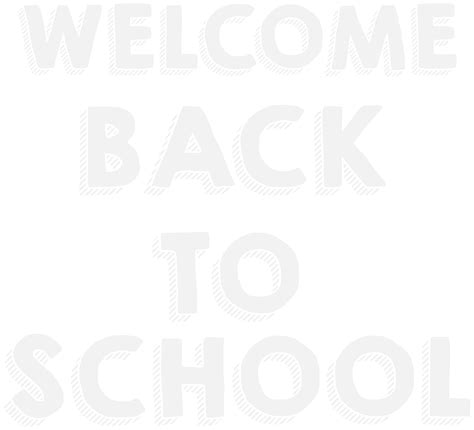 Welcome Back To School Clip Art Black And White