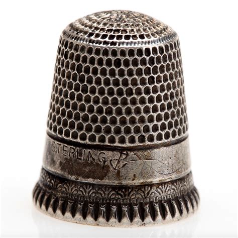 Sterling Silver Thimble Stamped In Anchor Collect Sell