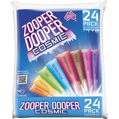 Zooper Dooper 8 Cosmic Flavours 24 Pack Woolworths