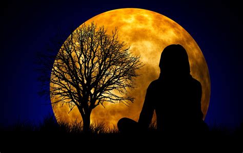 Moon Woman Silhouette · Free Image On Pixabay