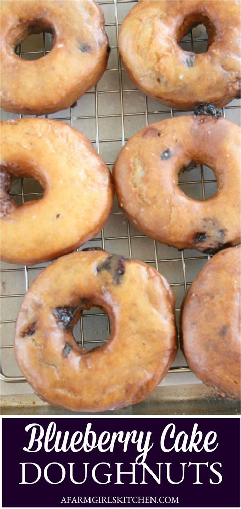 Best Homemade Blueberry Cake Doughnuts Simple Ingredients Doughnut