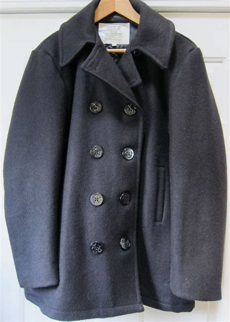 Vintage Navy Pea Coat Mens Military Issue Size 40