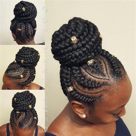 Hairstyles Braided Up In A Bun Hairstyles6d