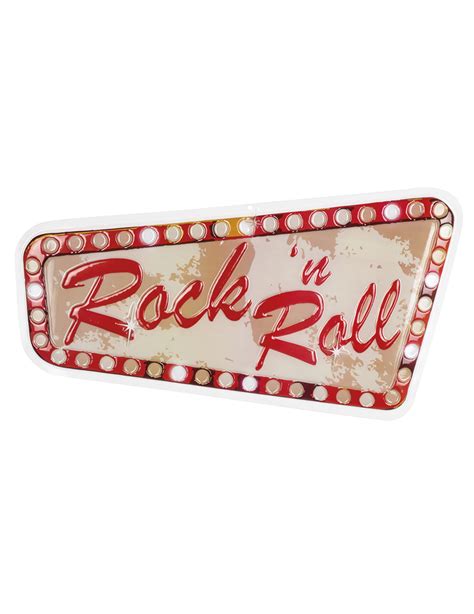 rock n roll wanddekoration 50er jahre rot beige 60x33cm partydeko und günstige