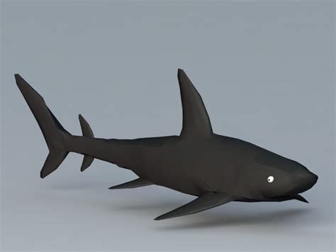Black Shark 3d Model 3d Studio Files Free Download Modeling 42913 On