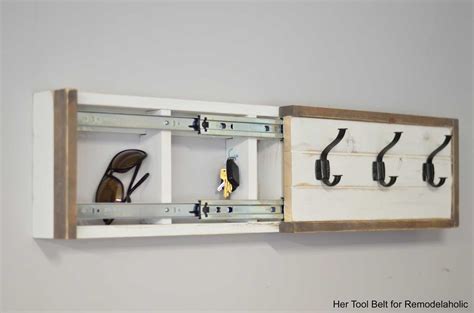 Build A Wall Coat Rack With Hooks And Hidden Storage Remodelaholic