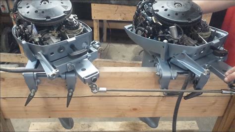 Twin Johnson Evinrude 15 HP Install Part 1 YouTube