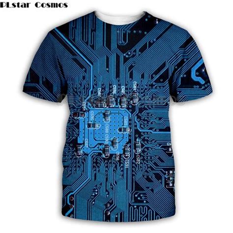 Plstar Cosmos Electronic Chip Hip Hop Tshirt Men 3d Full Print T Shirts Summer Short Sleeve Tee