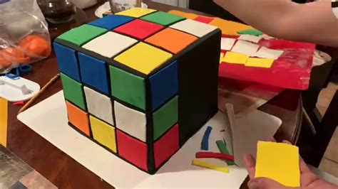 Rubik Cube Cake Pastel Cubo Magico O De Colores Youtube