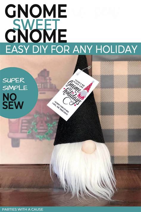 No Sew Gnome Simple Tutorial Parties With A Cause