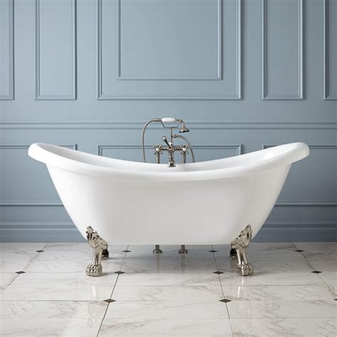 This is a more subtle way of introducing industrial. 69" Candace Acrylic Clawfoot Tub - Lion Paw Feet ...