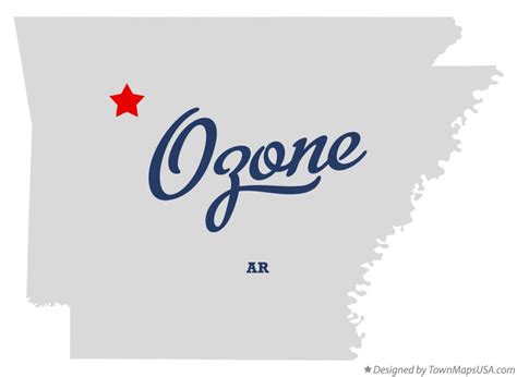 Map Of Ozone Ar Arkansas
