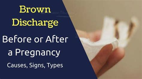 Brown Discharge Before Or After A Period Reasons Signs And Types
