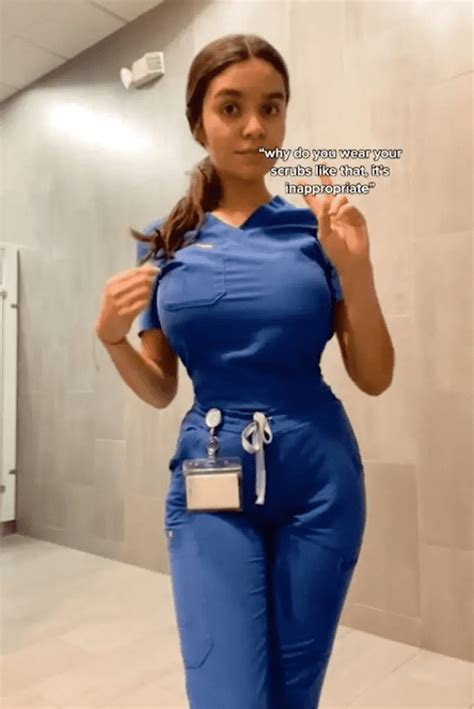 Viral Tiktok Video Shows Nurse Snap Back At Trolls Who Called Her Tight Scrubs Inappropriate