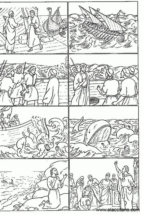 Historia De Jonás Dibujo Para Colorear De Toda La Histor Lecciones